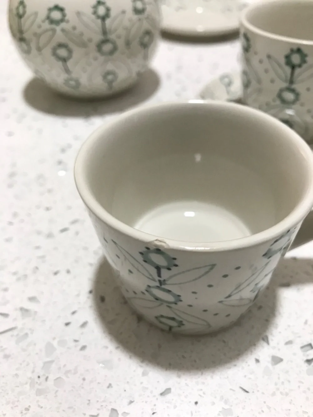 Ikea Set of 6 espresso cup + saucer + sugar bowl